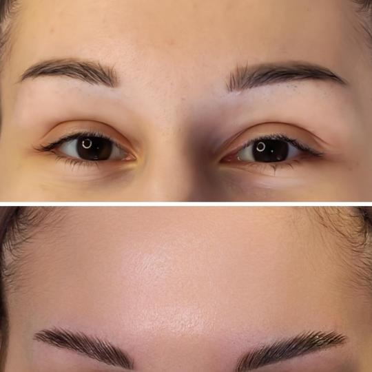 Nastja beauty studio #beograd Obrve Laminacija obrva bez farbanja