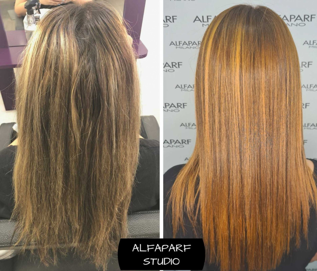 Alfaparf Studio #beograd Ispravljanje kose Keratin za negu i ispravljanje kose - duga kosa