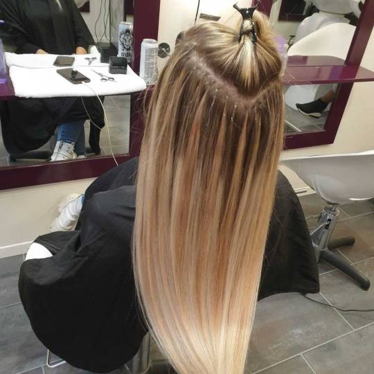 Alfaparf Studio #beograd Nadogradnja kose Nadogradnja kose keratinom / mikroring tehnikom - po prame