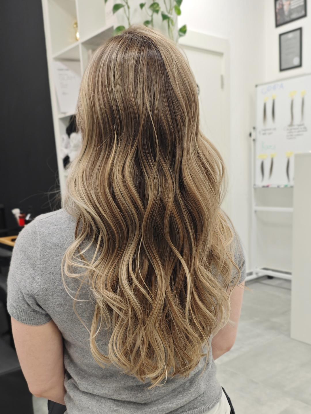 Kotenkova Studio & Education #beograd Pramenovi Blond tehnike cele dužine - duga kosa