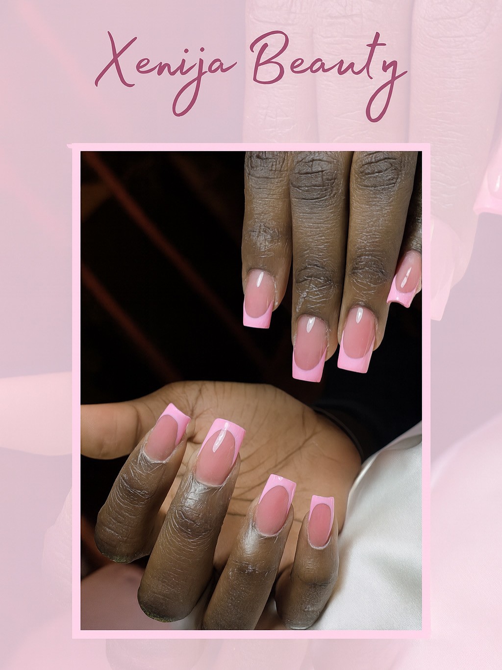 Xenija Beauty Room #beograd Izlivanje noktiju Izlivanje noktiju dual tipsama - L dužina