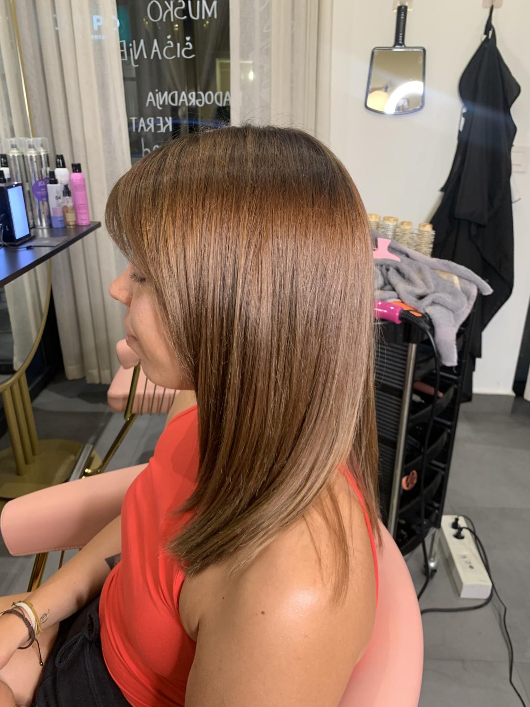 Farbanje cele dužine - duga kosa - Beauty Industry Women1, Beograd Farbanje kose Frizerski saloni Farbanje kose, Beograd, Vračar, Čubura, Crveni krst