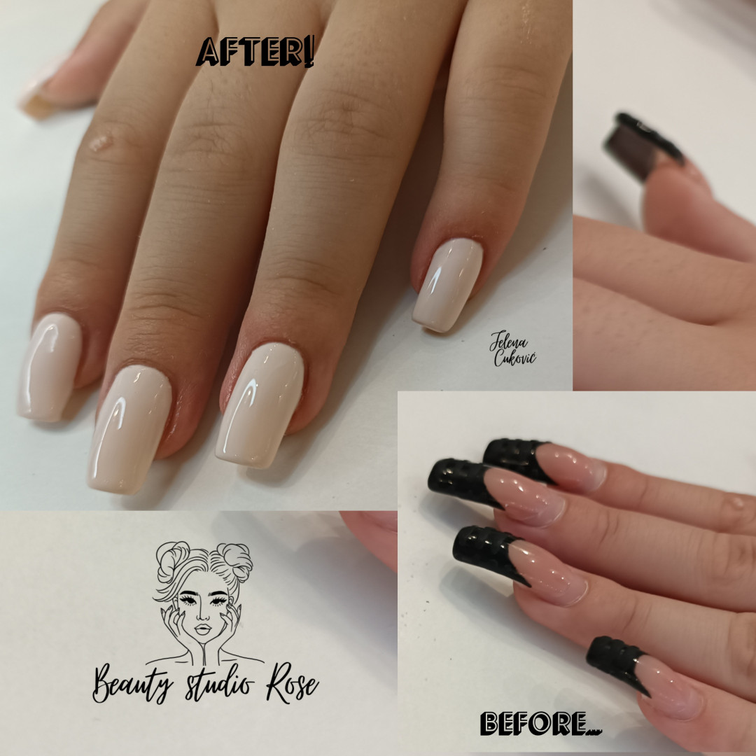 Studio Little Rose #beograd Gel lak Korekcija gel laka - dugi nokti