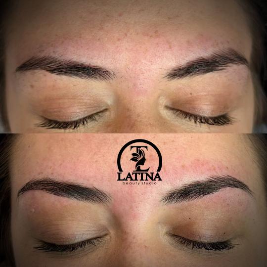 Latina beauty studio #beograd Obrve Oblikovanje obrva voskom / pincetom Lice