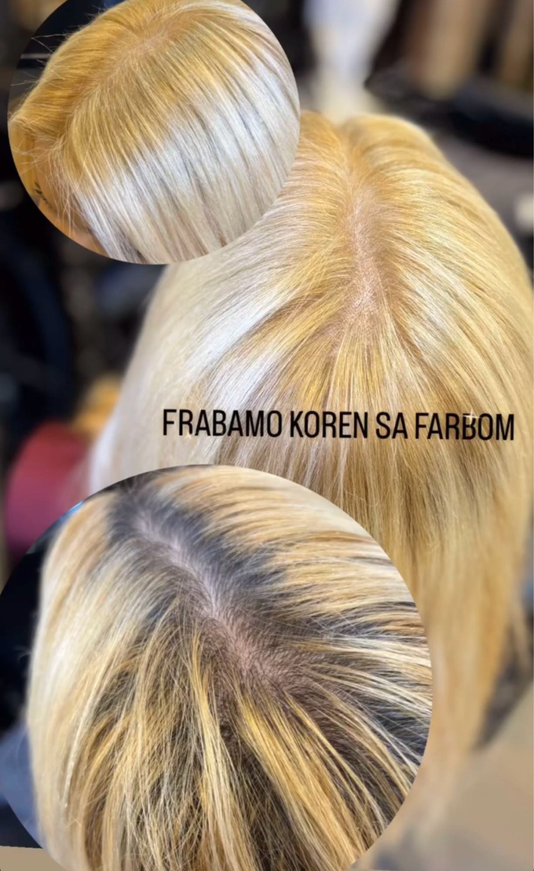 Baroque #beograd Farbanje kose Farbanje izrastka - duga kosa