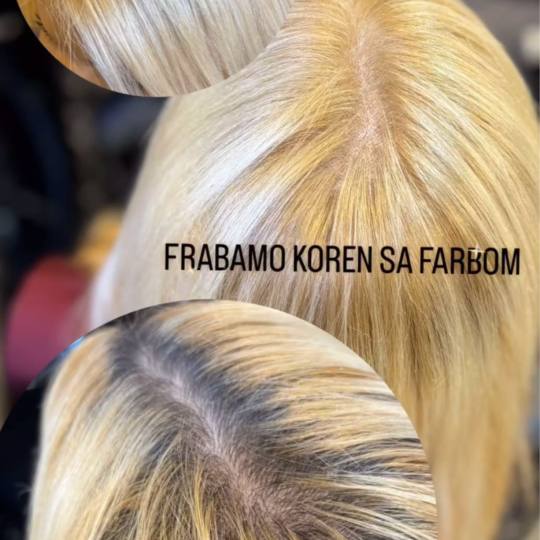 Baroque #beograd Farbanje kose Farbanje izrastka - duga kosa