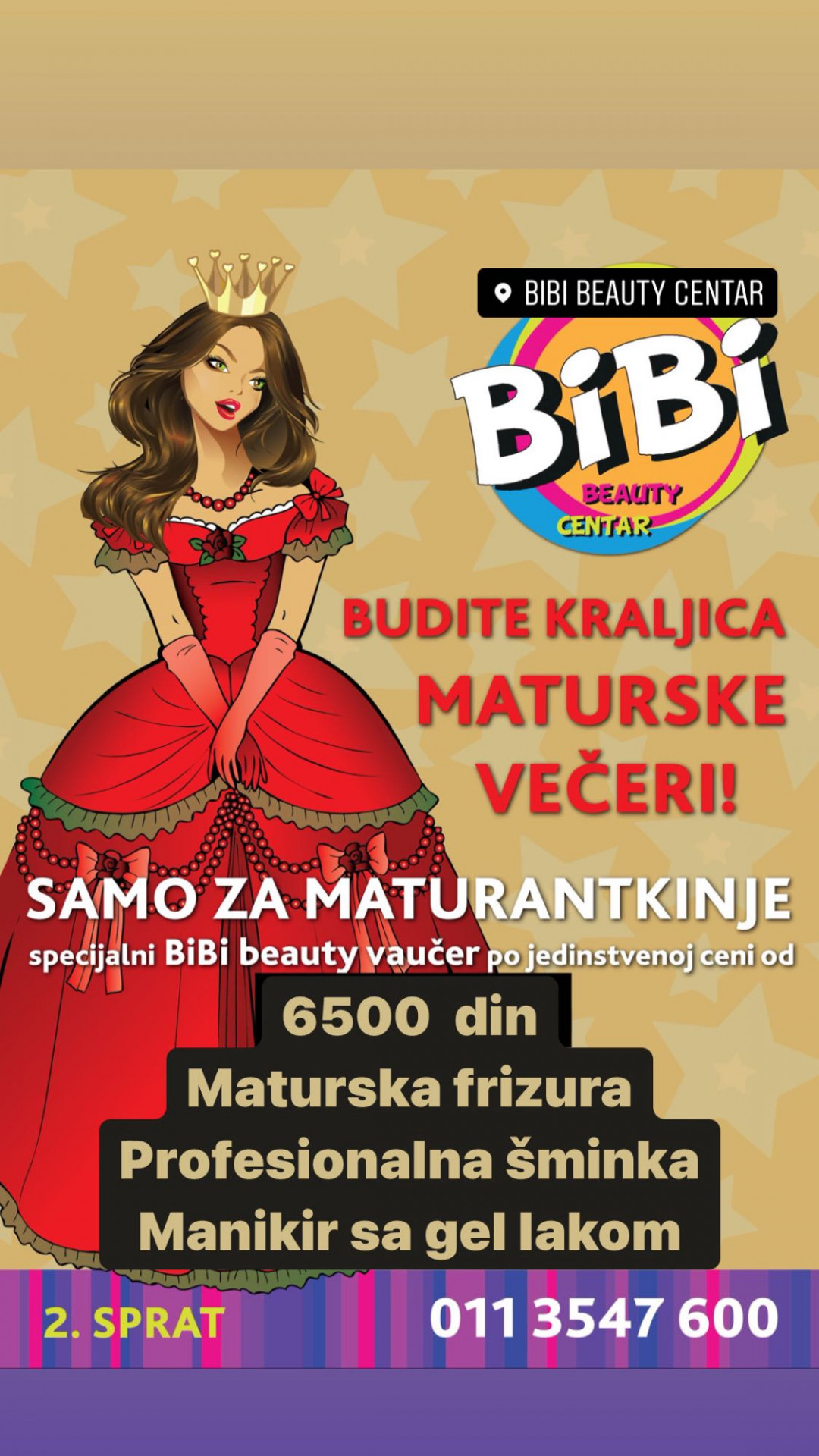Bibi beauty centar #beograd Nega i ojačavanje kose Svečana frizura + šminkanje + trepavice + gel / gel lak