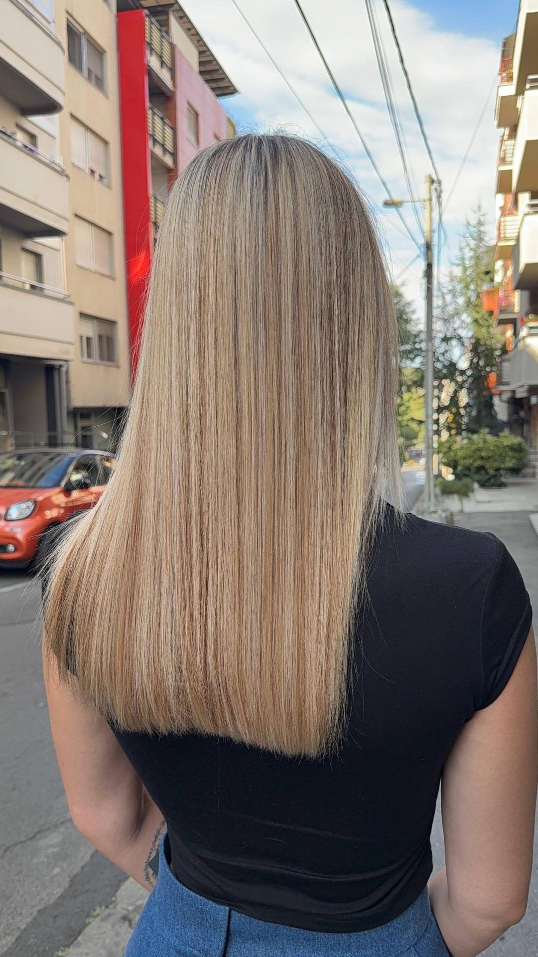 Pramenovi - kosa srednje dužine - Colore beauty Lab, Beograd Pramenovi Frizerski saloni Pramenovi, Beograd, Zvezdara