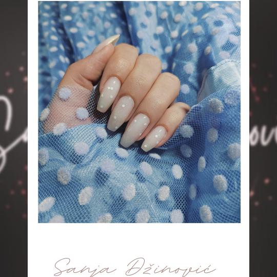 Sanja Džinović - Vračar #beograd Izlivanje noktiju Izlivanje noktiju gelom - S / M dužina