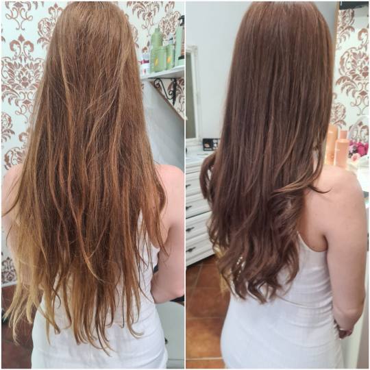 Beauty room by Nada #subotica Farbanje kose Farbanje cele dužine - ekstra duga kosa Pre i posle ši