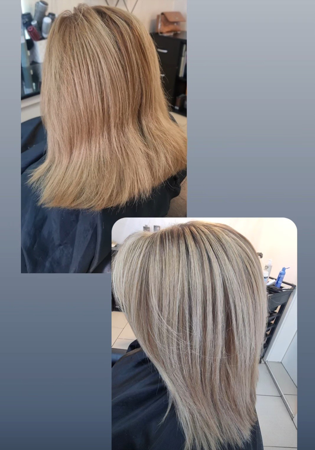 Studio Slavica - Cale #krusevac Pramenovi Pramenovi na foliju / Balayage - kosa srednje dužine