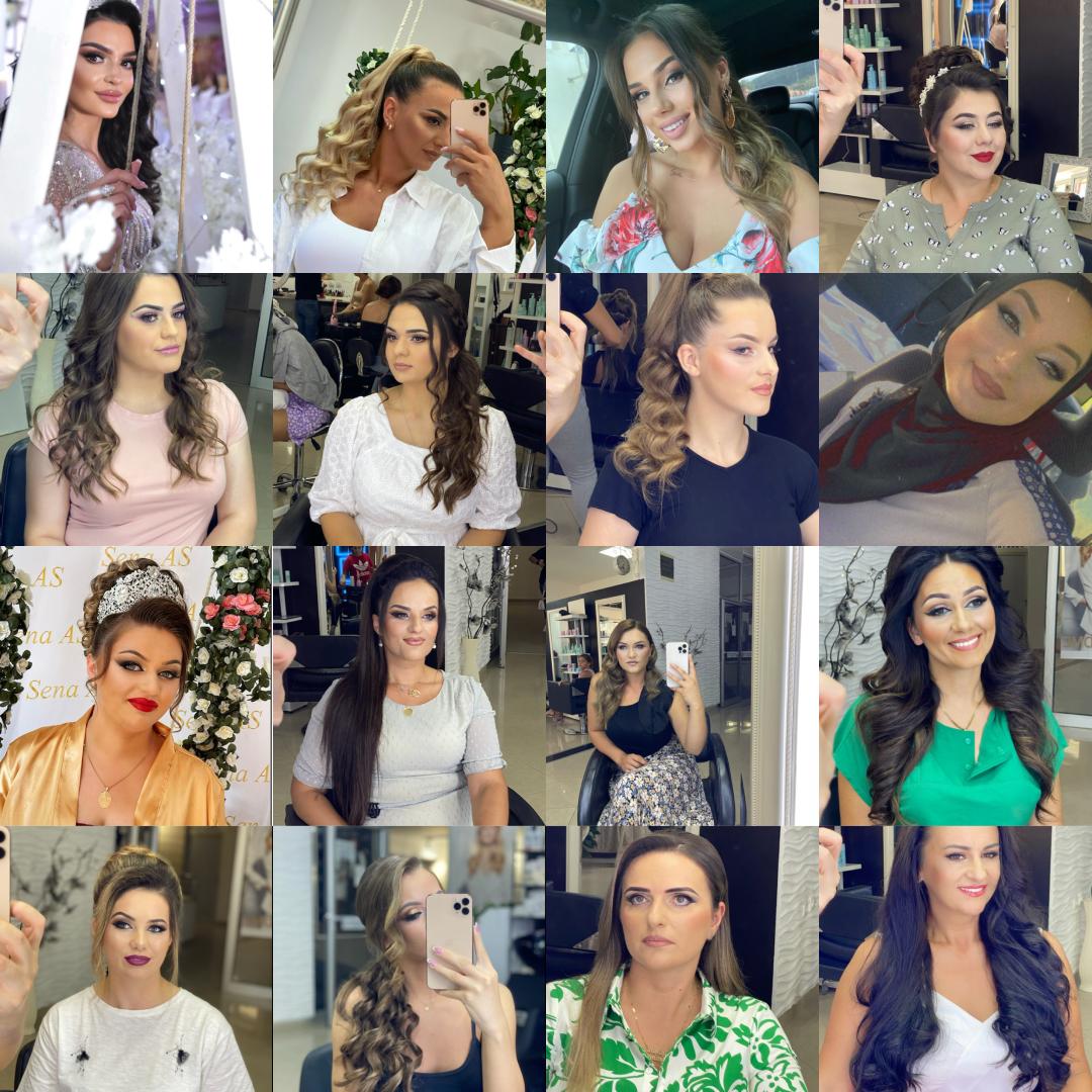 Sena AS #beograd Svečane i frizure za svadbu Svečna frizura - složena