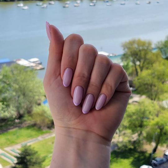 Monna nails & beauty #beograd Ojačavanje noktiju Ojačavanje noktiju ruber bazom