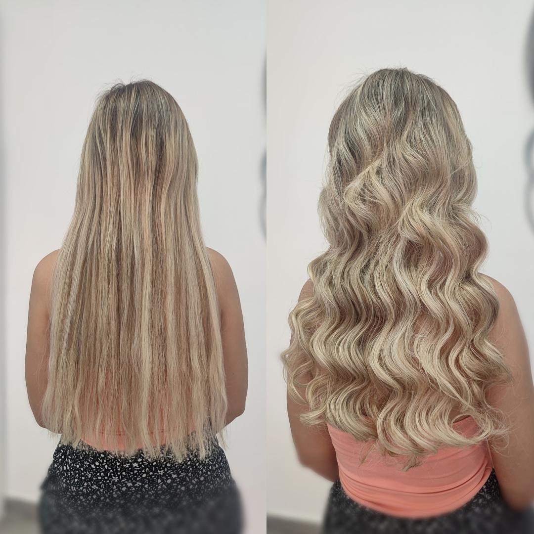Holivudski talasi (bez pranja) - duga/extra duga kosa - Infinity Hair, Novi Sad Feniranje i stilizovanje Frizerski saloni Feniranje i stilizovanje, Novi Sad, Grbavica, Liman, Adamićevo naselje