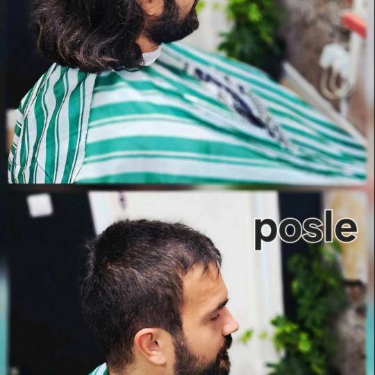 Tasev #beograd Muško šišanje Muško šišanje fade + sređivanje brade 📸 Pre & Posle ✂️

