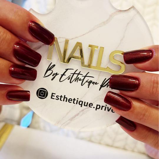 Esthetique Privé #beograd Izlivanje noktiju Korekcija izlivanja noktiju gelom M dužina