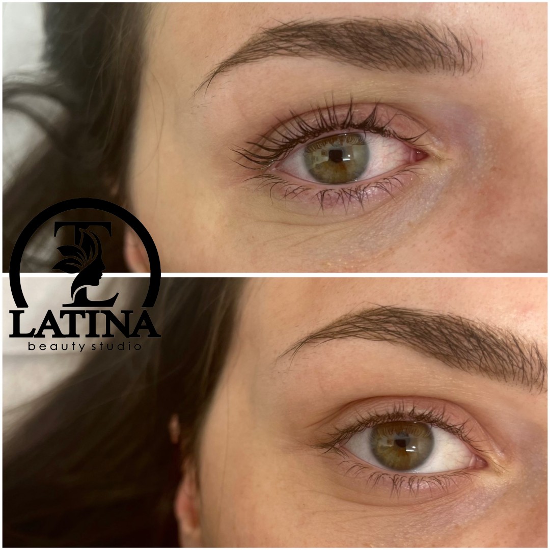 Latina beauty studio #beograd Trepavice Lash lift + botox + farbanje trepavica