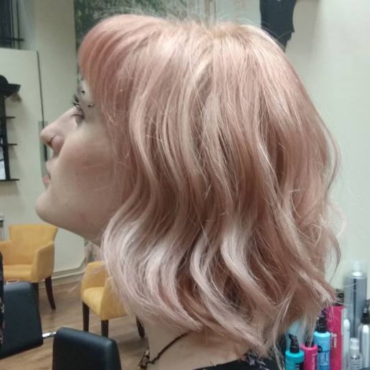 Hair by Silvy #beograd Blajhanje kose Blajhanje cele dužine kose sa pinc tonerom , feniranje na tal