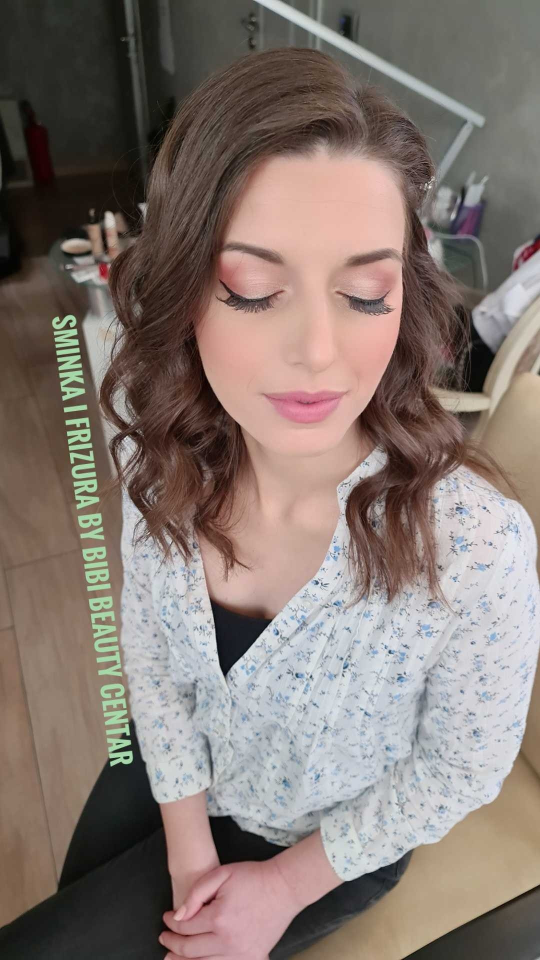 Bibi beauty centar #beograd Make-up / šminkanje Profesionalno šminkanje + feniranje ravno