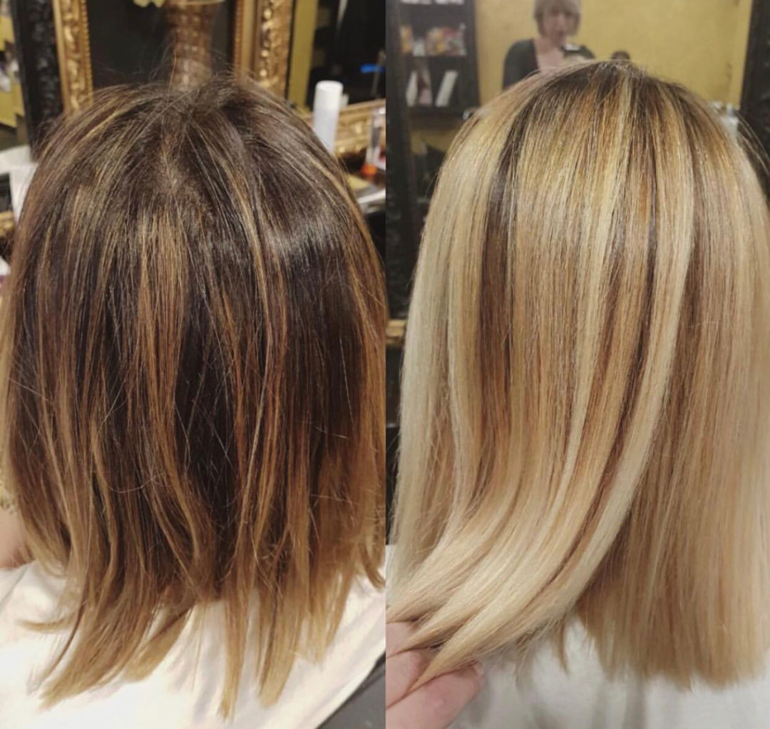 Balayage + preliv + feniranje - srednja dužina kose - Baroque, Beograd Ombre, sombre, balayage Frizerski saloni Ombre, sombre, balayage, Beograd, Vračar, Čubura, Crveni krst