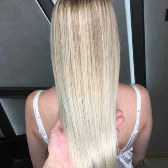 Grey 2 #beograd Ombre, sombre, balayage Balayage + preliv + feniranje + dodatak olaplex - duga kosa