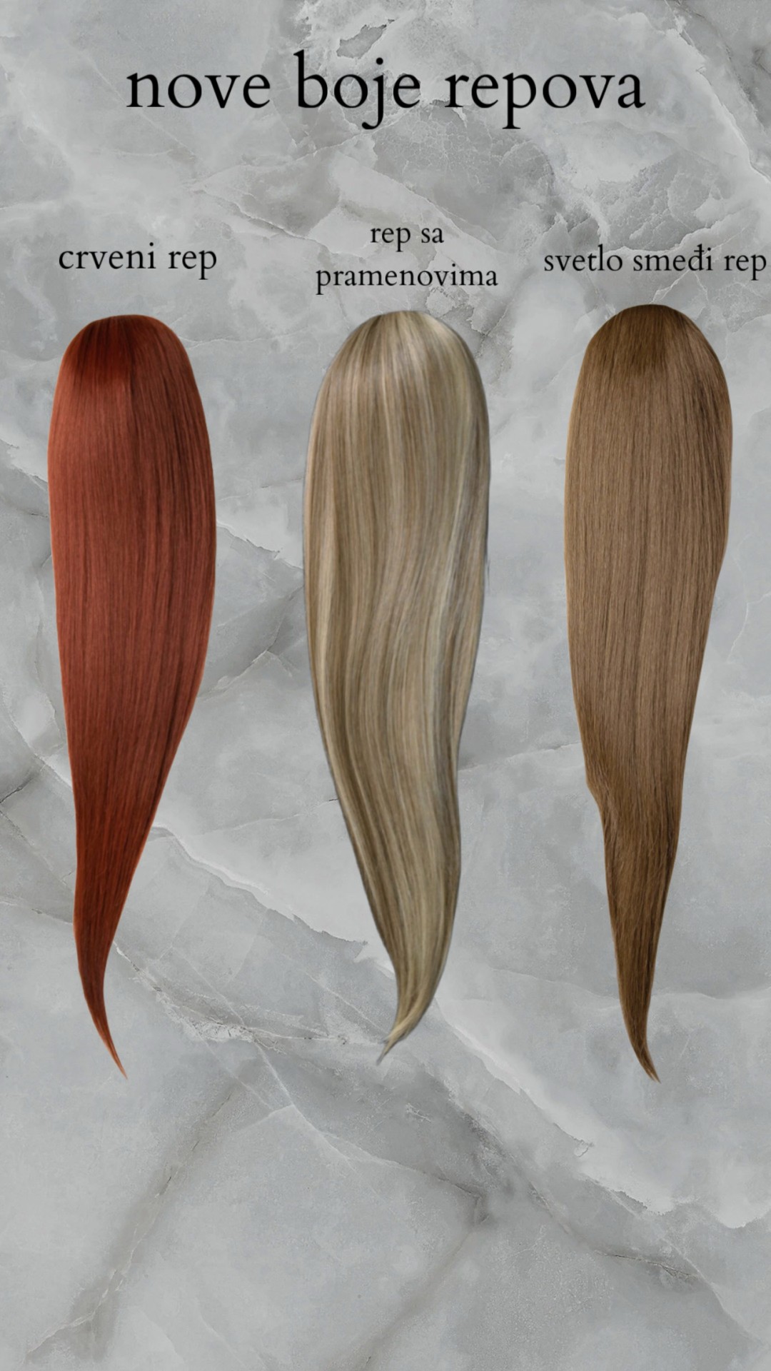 Visoki rep frizura + iznajmljivanje repa - balayage / plavi pramenovi, dužina 75cm - Nega i lepota NS 1, Novi Sad Nadogradnja kose Frizerski saloni Nadogradnja kose, Novi Sad, Rotkvarija, Podbara, Salajka