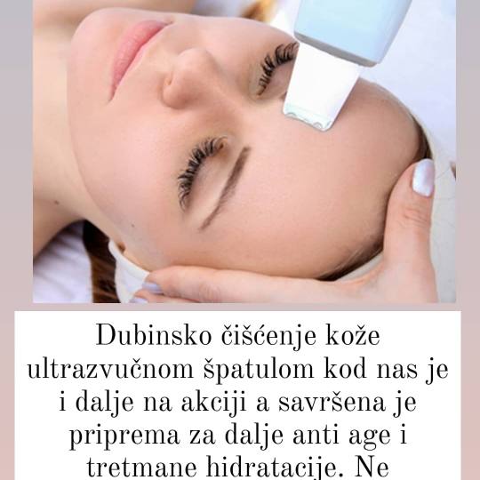 Salon Klinik #beograd Tretman lica Čišćenje lica ultrazvučnom špatulom