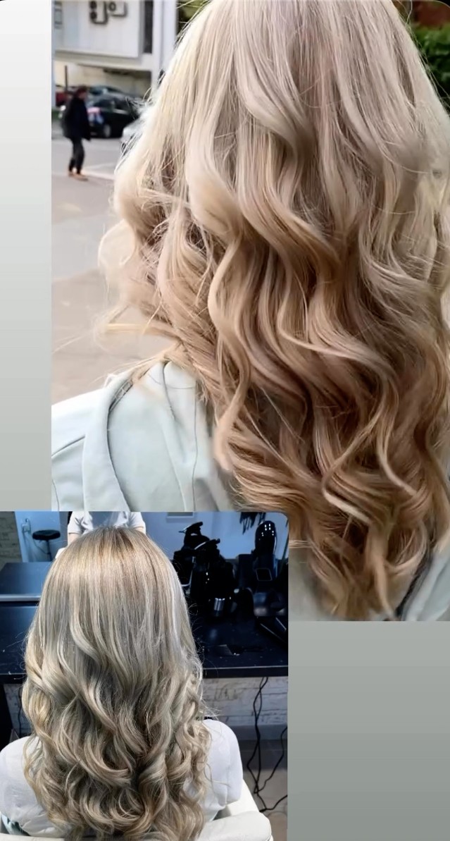 Wolf Cut #beograd Pramenovi Pramenovi na foliju+preliv+feniranje - duga kosa preko ramena