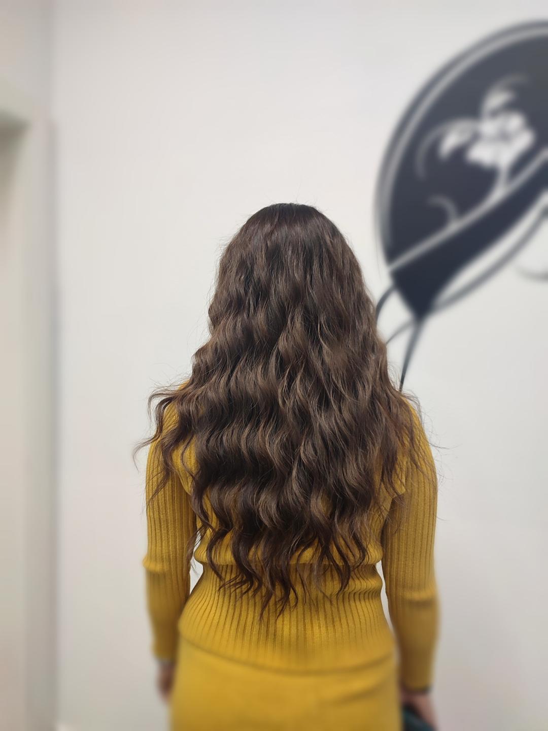 Infinity Hair #novisad Feniranje i stilizovanje Feniranje na talase - extra duga kosa (preko lopatica)