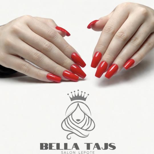 Bella Tajs #beograd Izlivanje noktiju Izlivanje noktiju gelom - L dužina