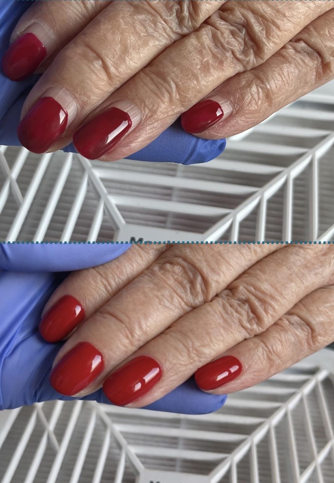 Amelini beauty concept #beograd Gel lak Manikir + gel lak RUBER baza + boja