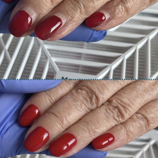 Amelini beauty concept #beograd Gel lak Manikir + gel lak RUBER baza + boja Korekcija ruber baze nak