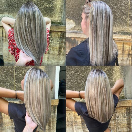 Atelje Glossy Hair #beograd Keratinski tretmani Pramenovi / balayage + Glossy tretman + feniranje - 