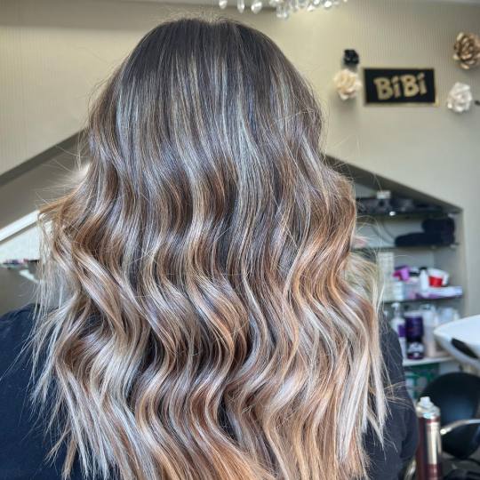Bibi beauty centar #beograd Pramenovi Pramenovi na foliju u 1 / 2 boje / blanšem + olaplex+ preliv 