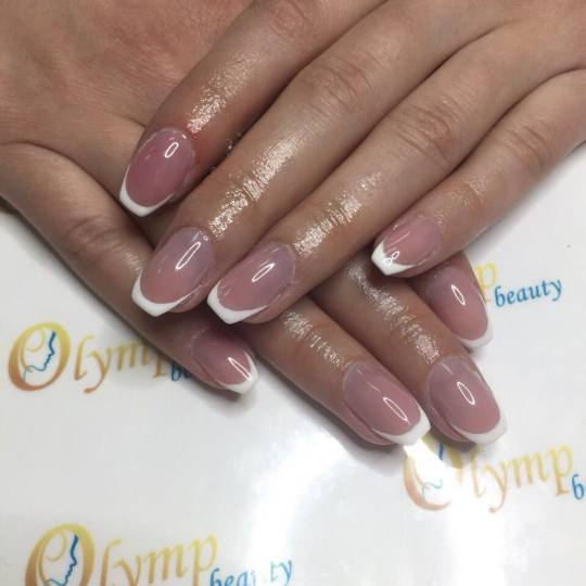 Olymp Beauty #nis Ojačavanje noktiju French Ojačavanje prirodnih noktiju gelom - french Bilo kojim