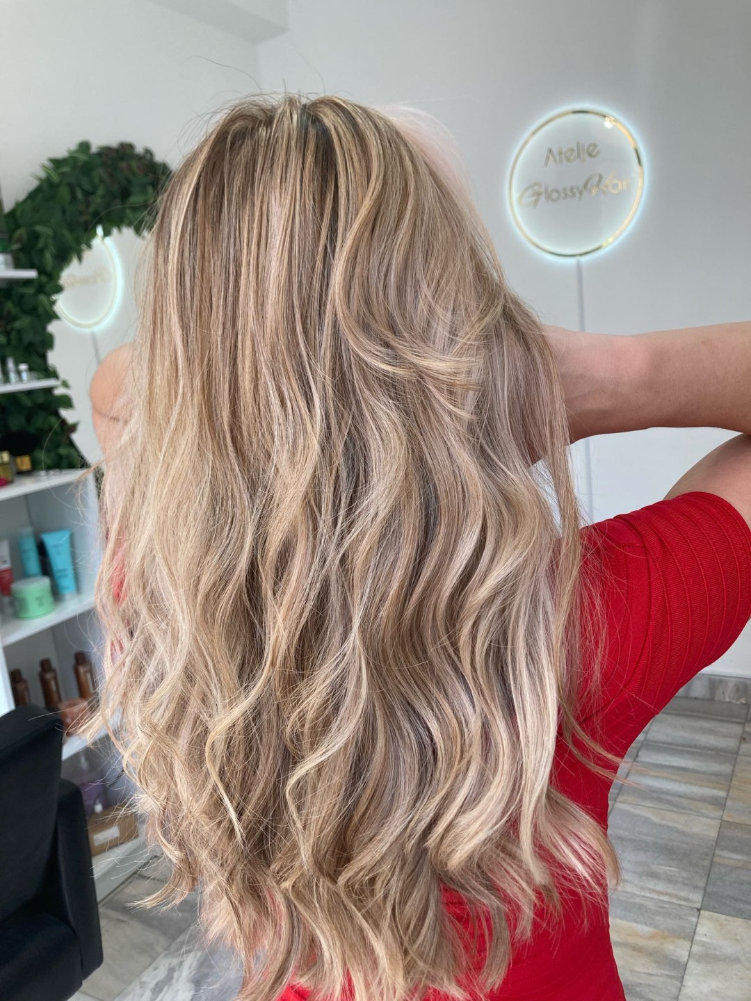 Atelje Glossy Hair #beograd Pramenovi Pramenovi na foliju - duga kosa