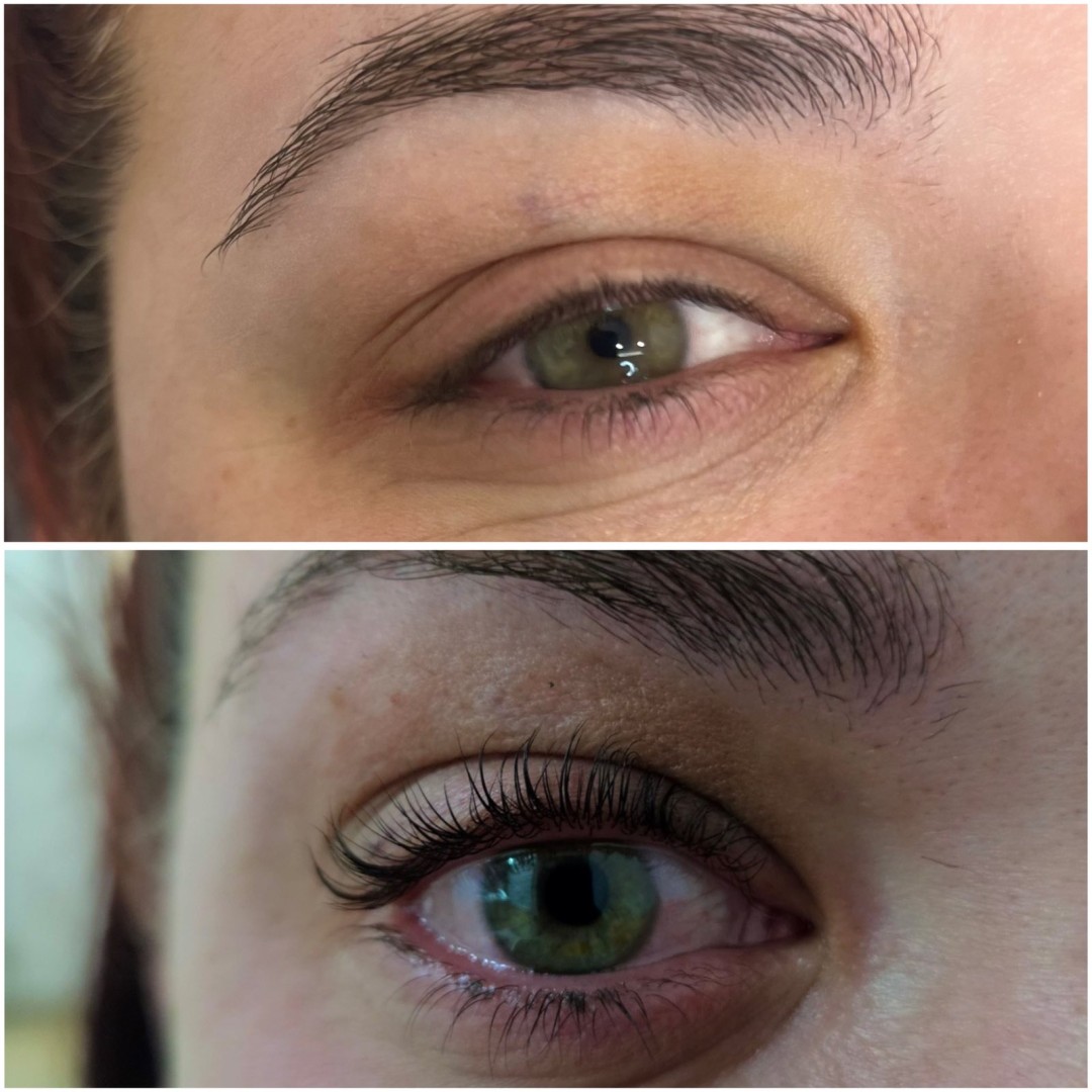 Latina beauty studio #beograd Trepavice Lash lift + botox + farbanje trepavica