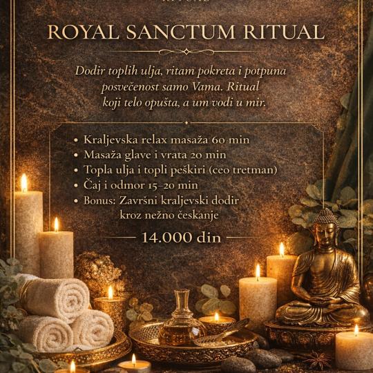 Maris Sanctum #novisad Masaža za opuštanje / relax / antistres Relax masaža - 60 minuta 👑 ROYA