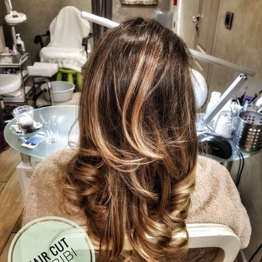 Bibi beauty centar #beograd Pramenovi Pramenovi na foliju u 1 / 2 boje / blanšem + preliv - kosa sr