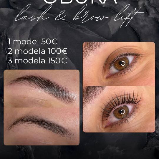 Nega i lepota NS 1 #novisad Obrve Edukacija - lash lift & brow lift - 3 modela