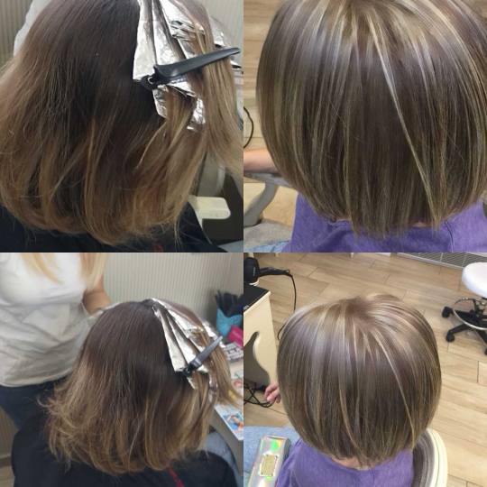 Bibi beauty centar #beograd Pramenovi Pramenovi na foliju u 1 / 2 boje / blanšem + preliv - kosa sr