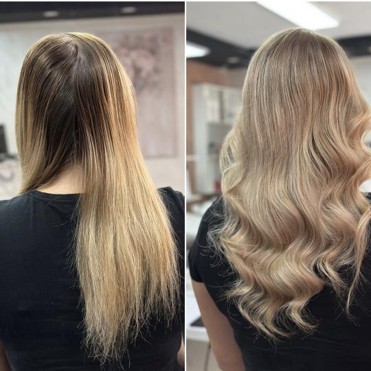 Exclusive Beauty Box #beograd Pramenovi Pramenovi na foliju + feniranje duge kose doplata