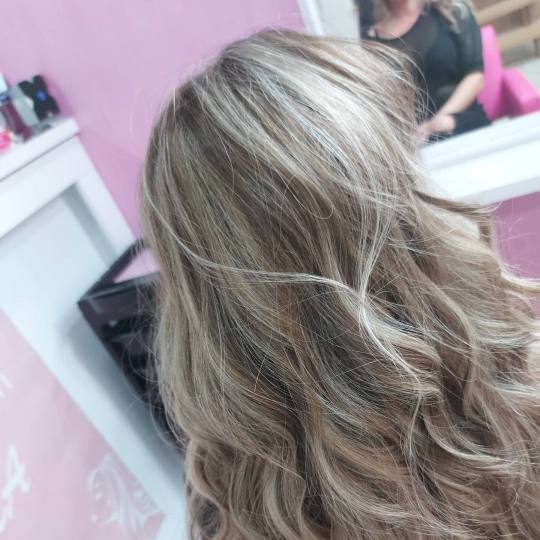Andrijana #beograd Pramenovi Pramenovi na foliju + preliv + feniranje - duga kosa sa šišanjem