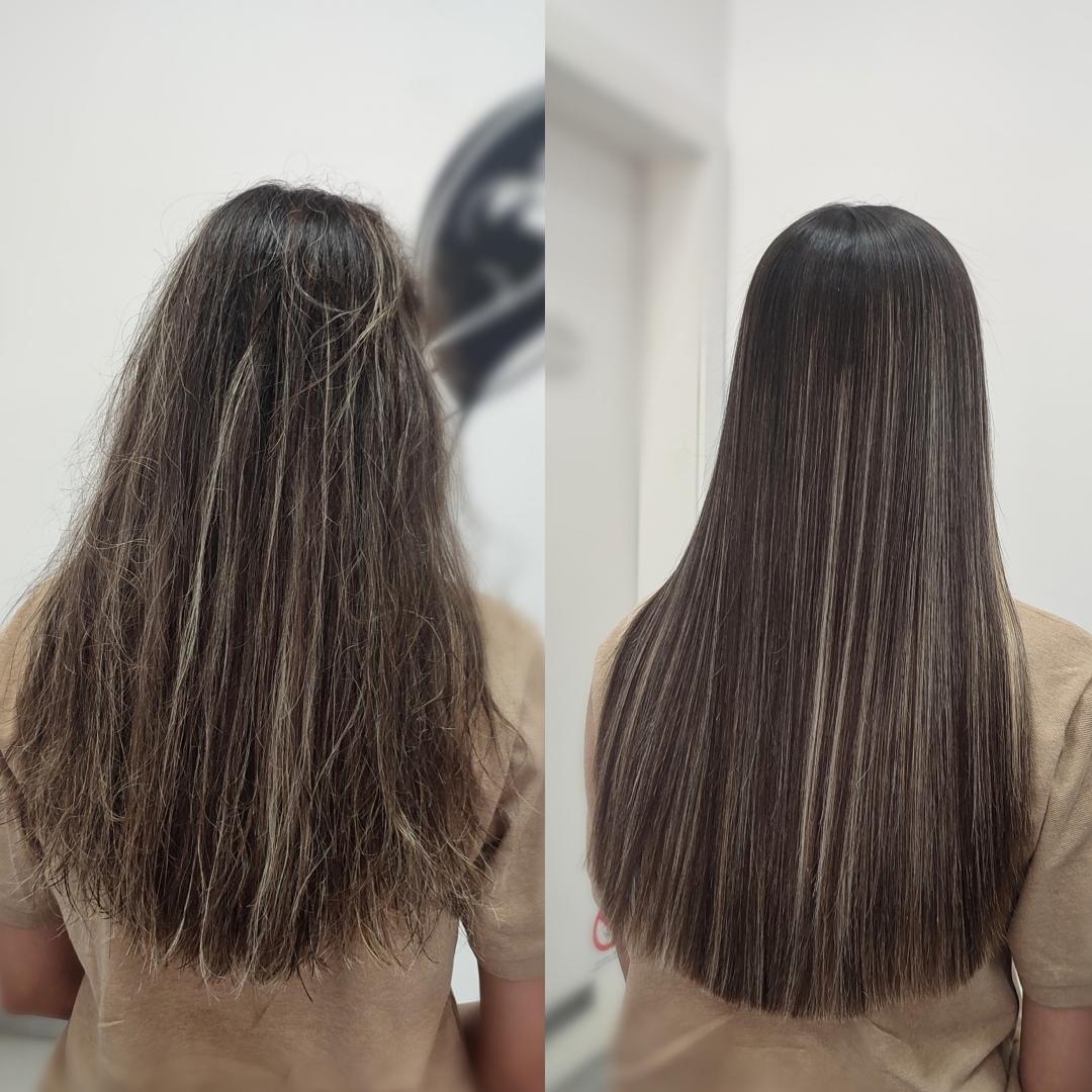 Keratinsko ispravljanje - extra duga kosa (preko lopatica) - Infinity Hair, Novi Sad Ispravljanje kose Frizerski saloni Ispravljanje kose, Novi Sad, Grbavica, Liman, Adamićevo naselje