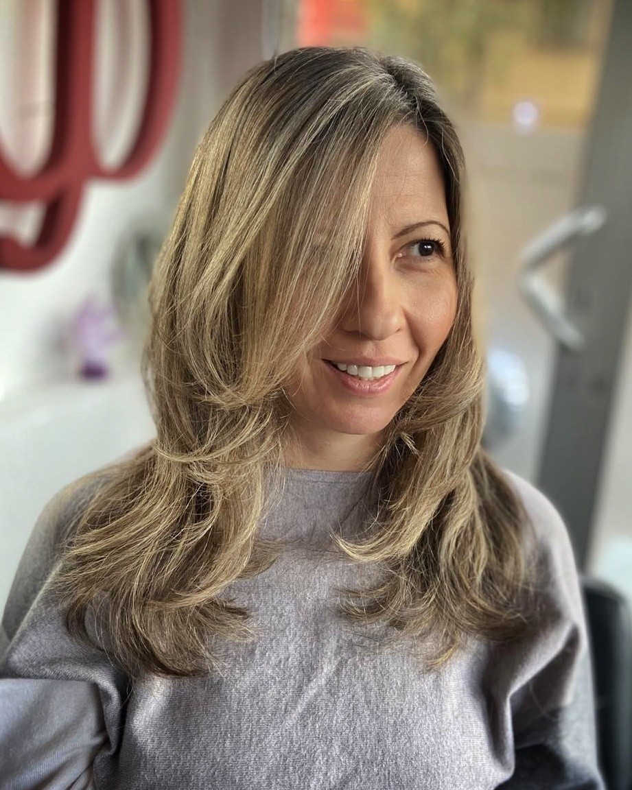 Fijatović #beograd Pramenovi Pramenovi na foliju + preliv + feniranje - duga kosa