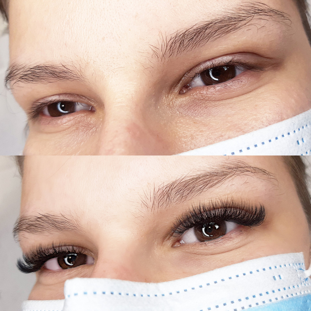 Gloss studio #nis Nadogradnja trepavica Nadogradnja svilenih trepavica - ruski volumen