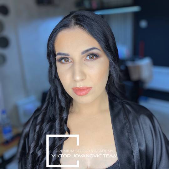 Viktor Jovanović TEAM 2 #subotica Make-up / šminkanje Profesionalno šminkanje sa trepavicama