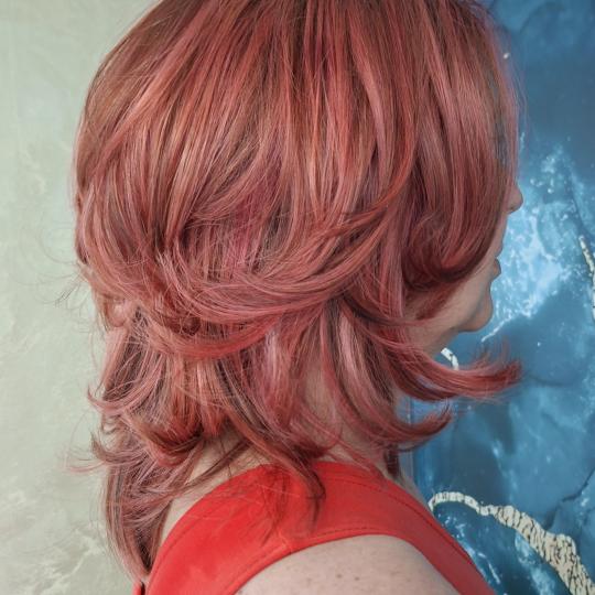 Beauty style hair J&D #novisad Pramenovi Pramenovi na foliju + preliv + feniranje - duga kosa