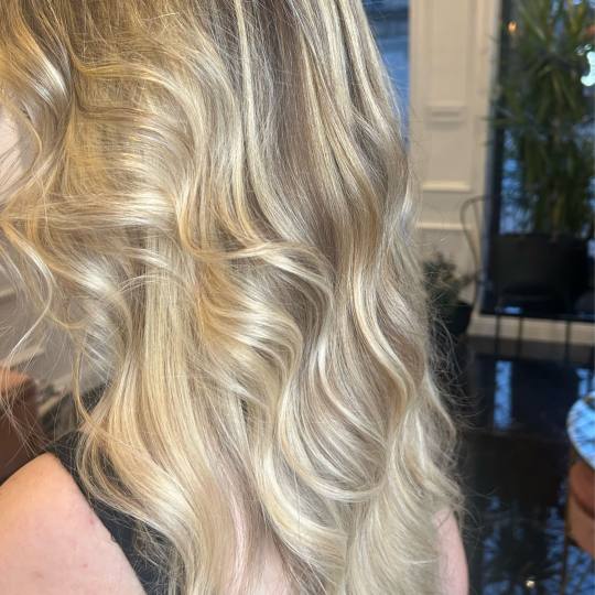 Esthetique Privé #beograd Pramenovi GOLDWELL Pramenovi + preliv + feniranje - duga kosa