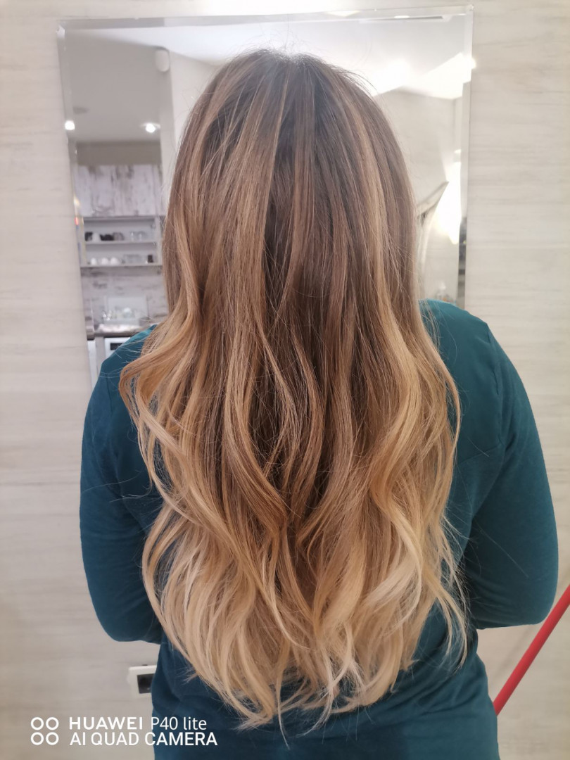 Kalina Beauty #beograd Ombre, sombre, balayage Balayage + preliv + feniranje - duga kosa